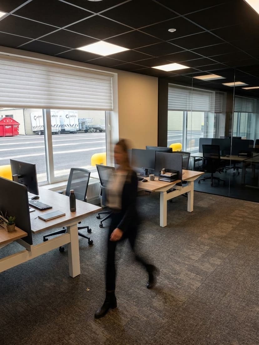 Rustige, open werkvloer met ruimte voor overleg — Nederland