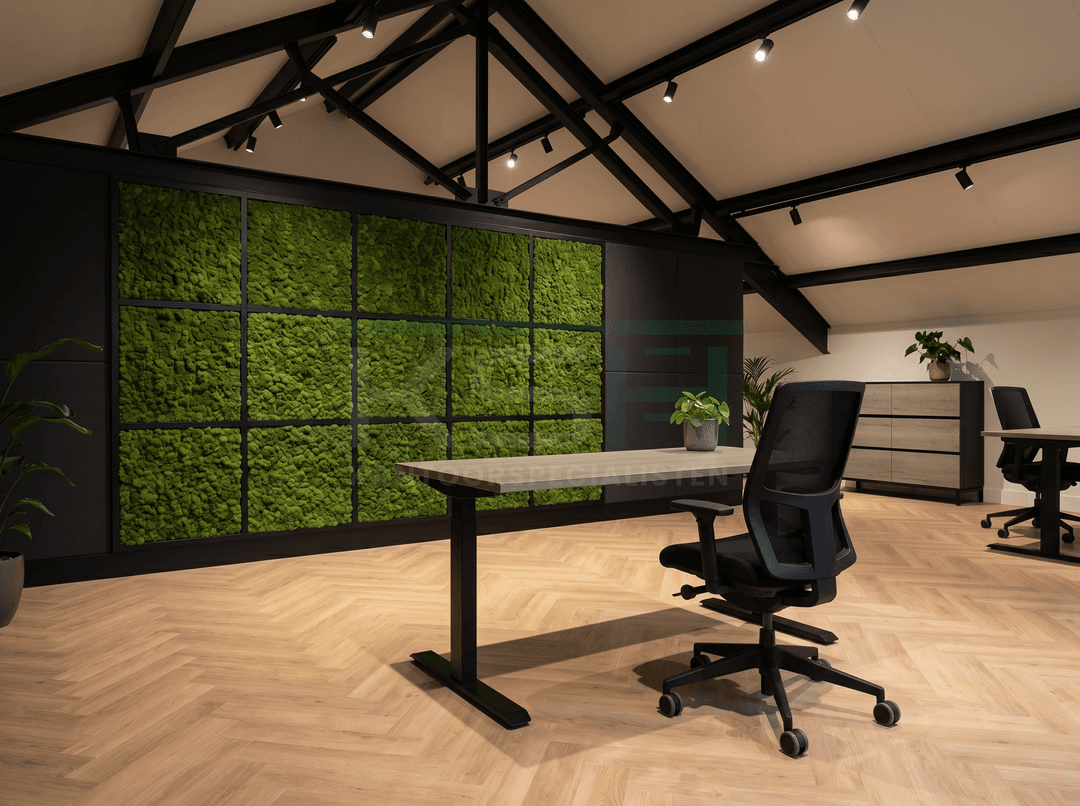 NPR Ergonomische bureaustoel 'Be Brave' – Zwart, Multifunctionele wielen voor zachte en harde ondergrond