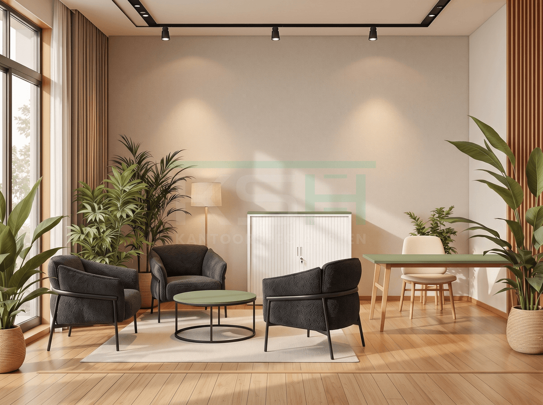 Loungefauteuil 'Fenna' – Zwart