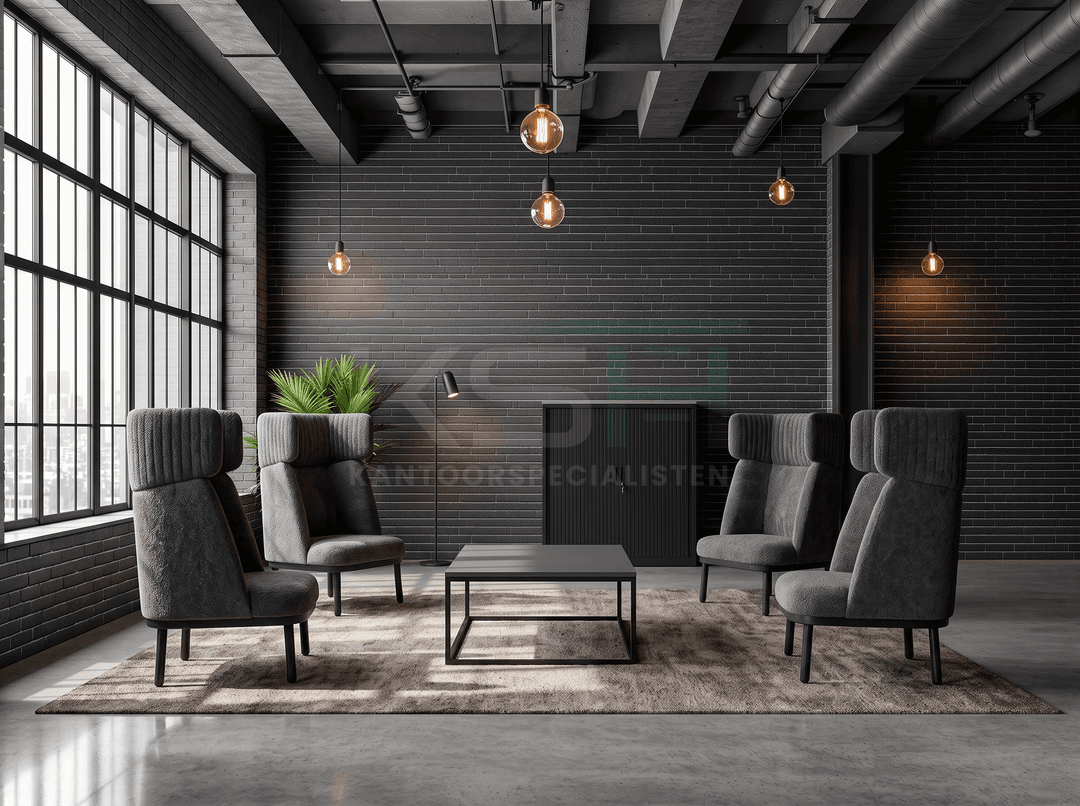 Akoestische loungefauteuil 'Silke' – Grijs