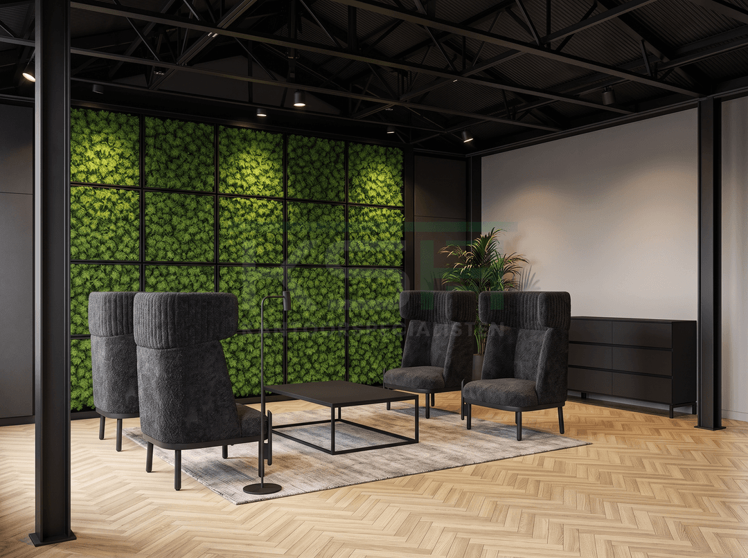 Akoestische loungefauteuil 'Silke' – Zwart