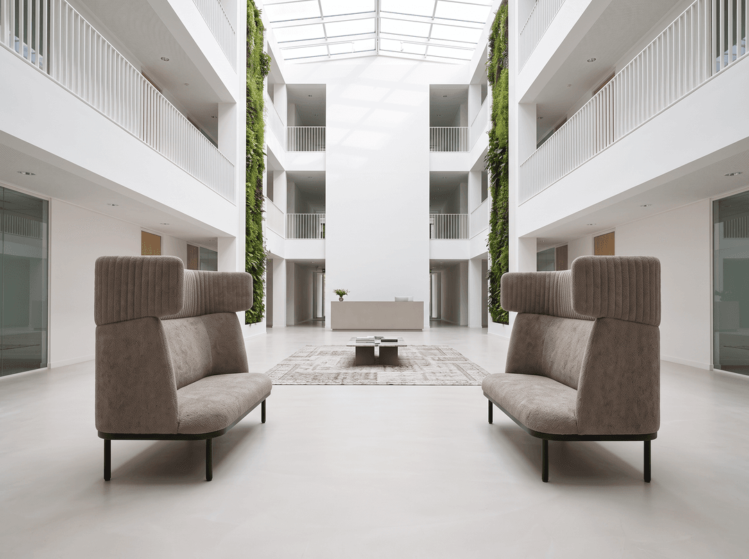 Akoestische loungebank 'Silke' – Beige