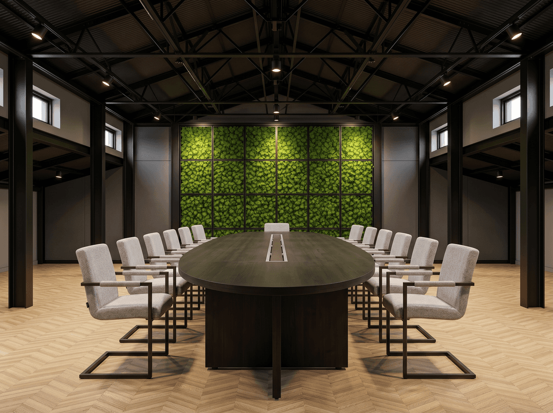 Vergadertafel 'Manager' 420x138cm Donker eiken