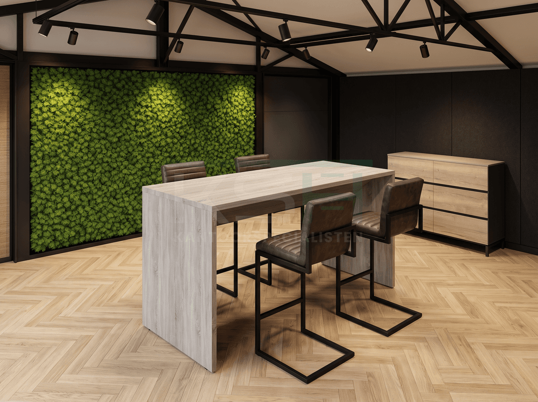 Luxe bartafel 160x80cm Midden eiken