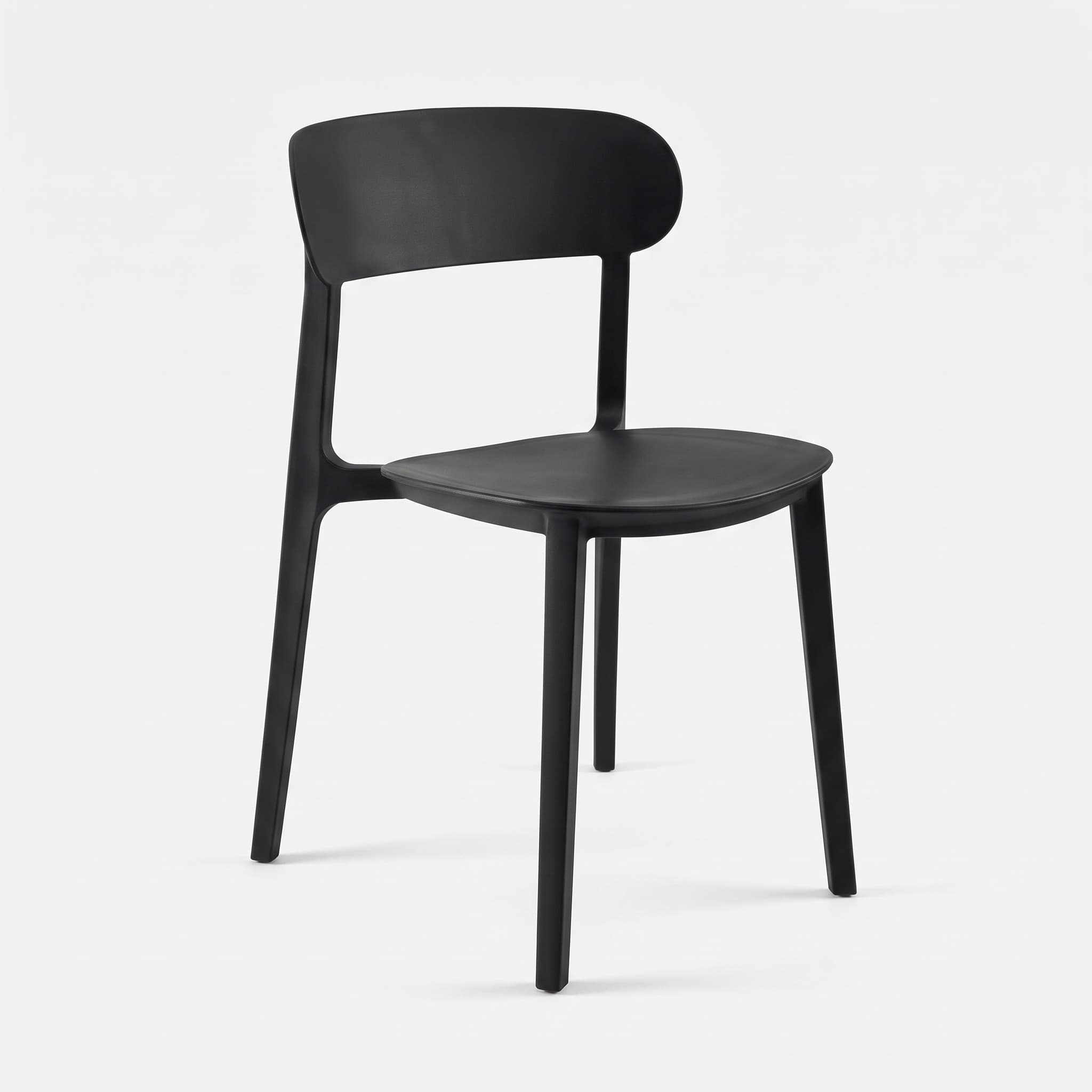 Kantinestoel 'Lex' — Zwart