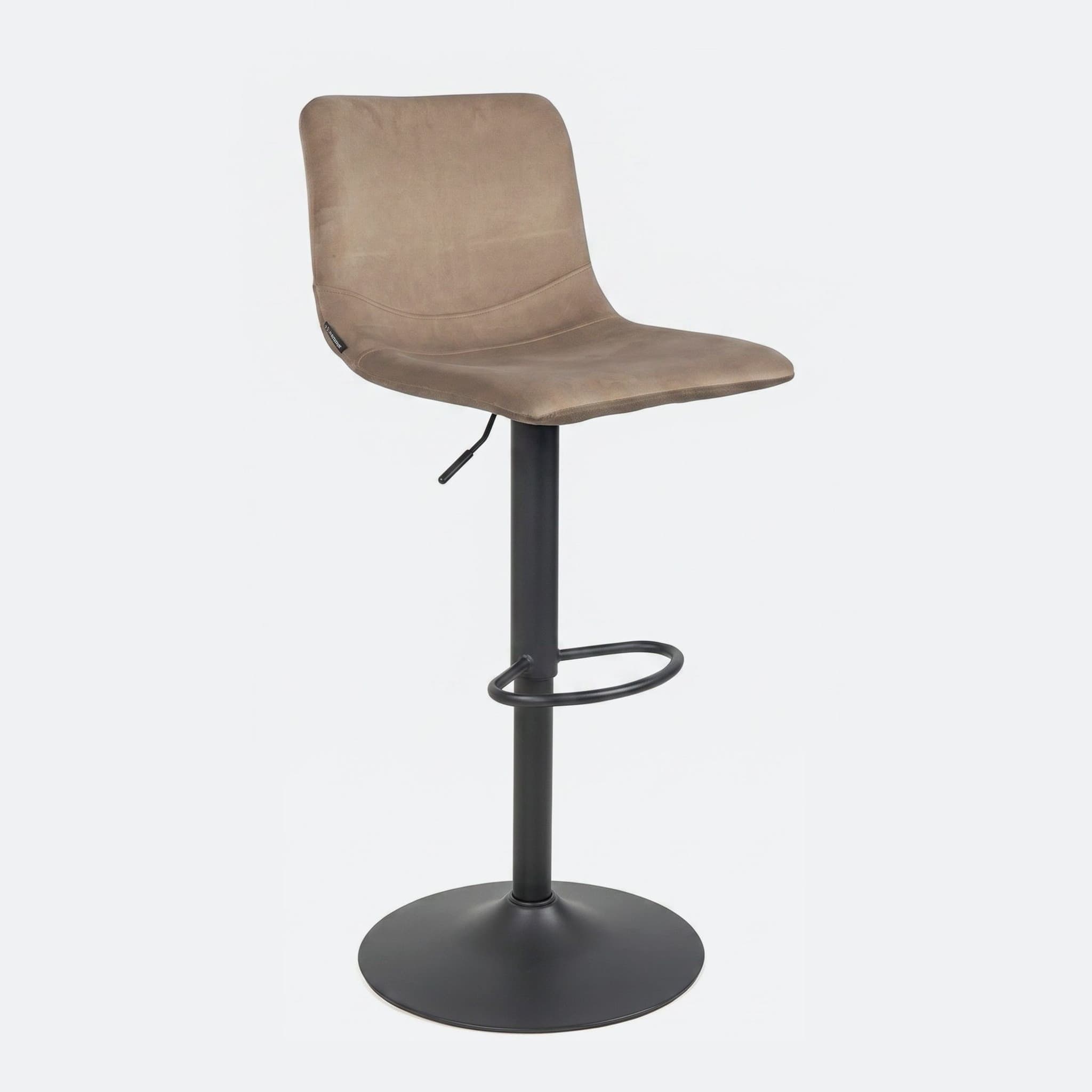 Barkruk 'Duke' – Trompetvoet — Taupe