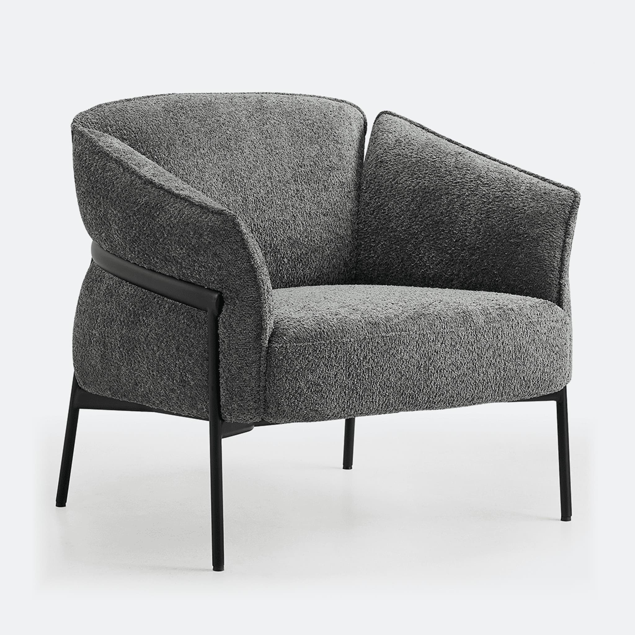Loungefauteuil 'Fenna' — Grijs