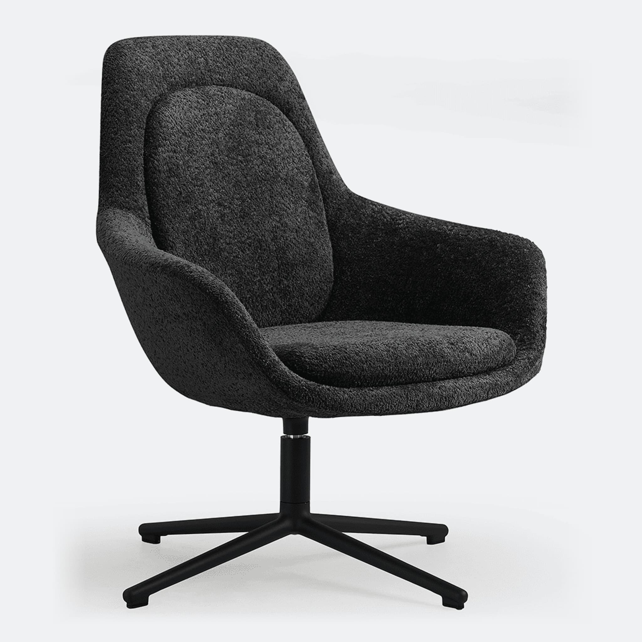 Loungefauteuil 'Daan' — Zwart