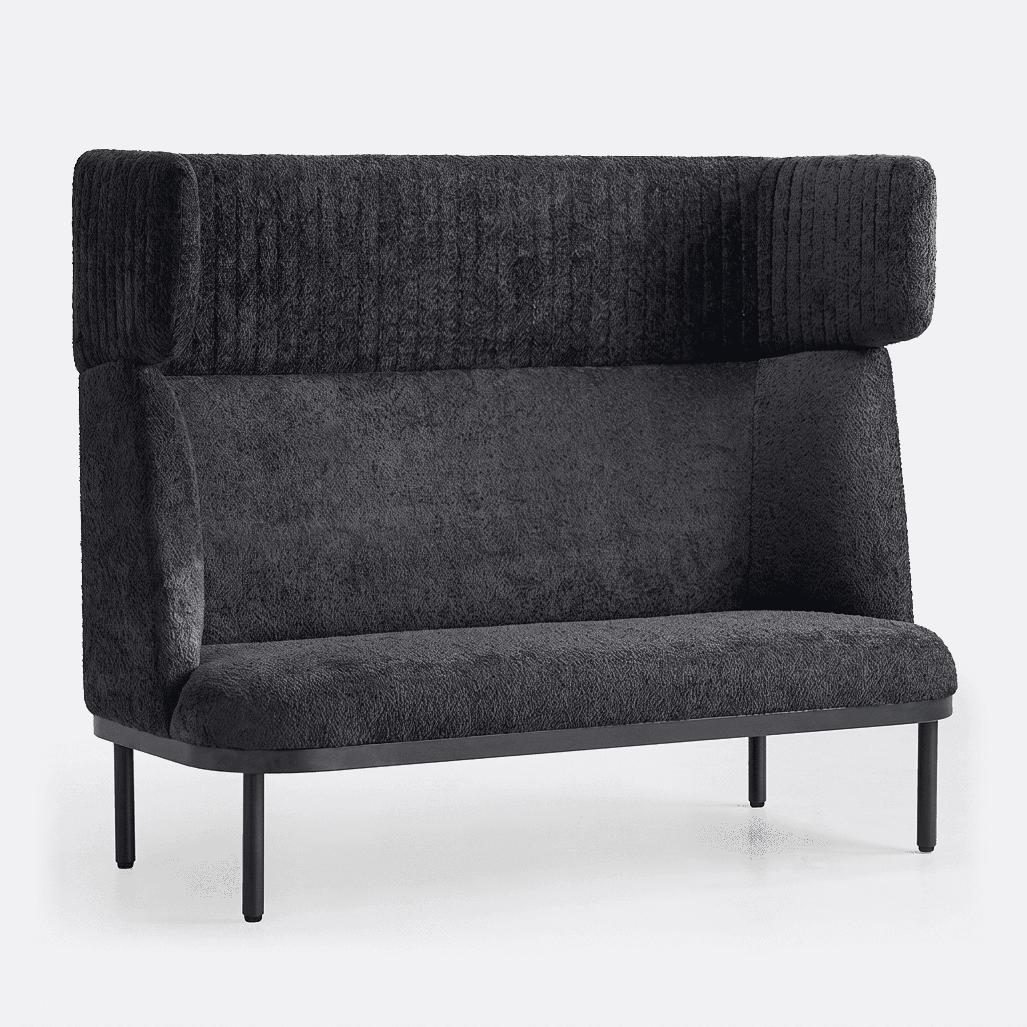Akoestische loungebank 'Silke' — Zwart