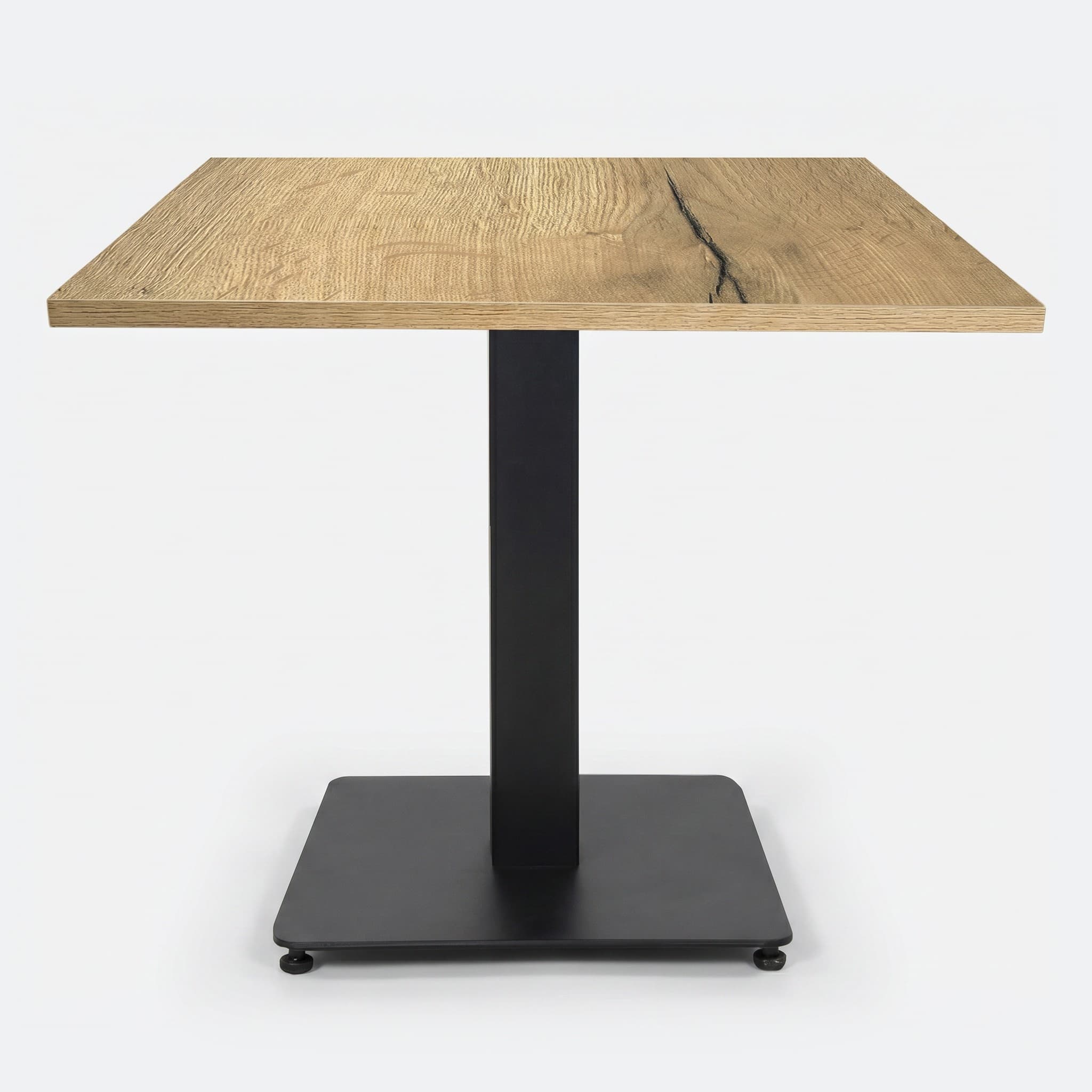 Horecatafel met kolompoot – 75cm - Laag model — Vierkant blad
