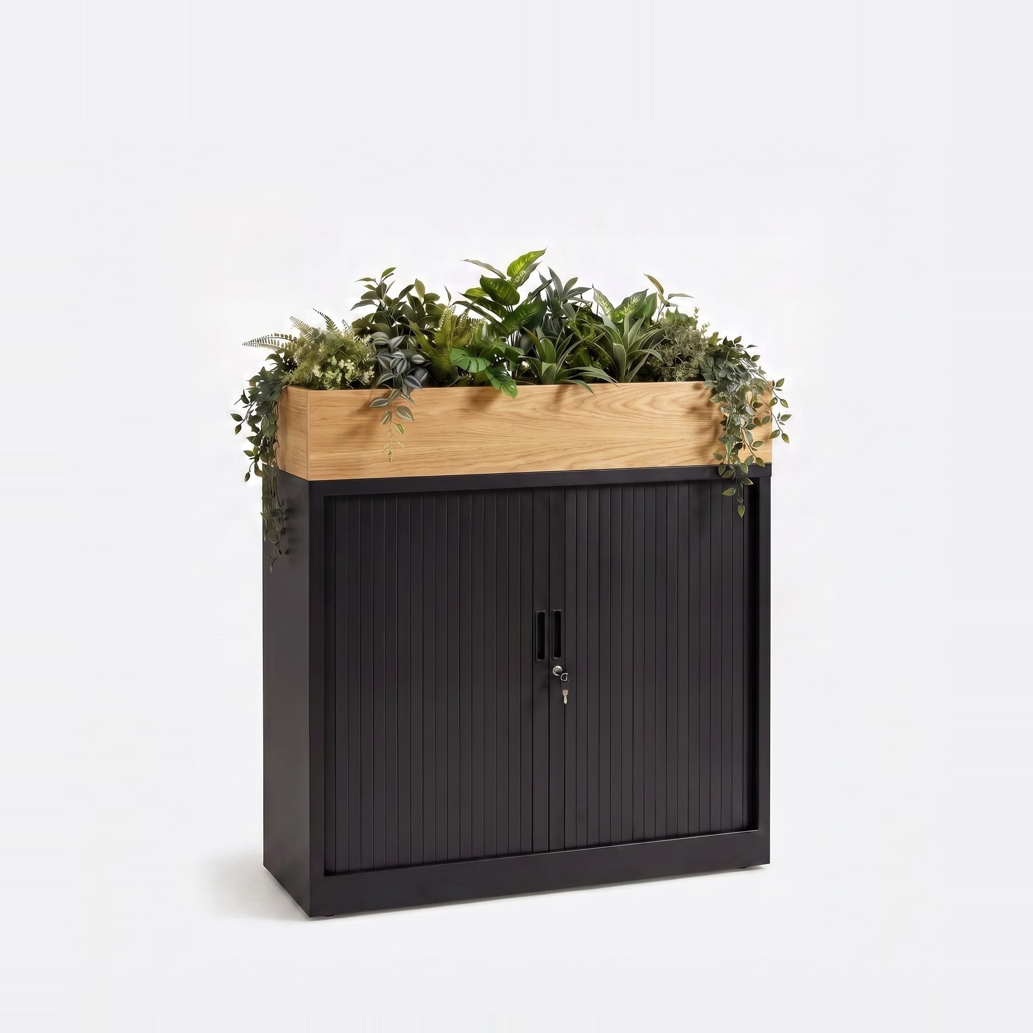 Roldeurkast – Met plantenbak
