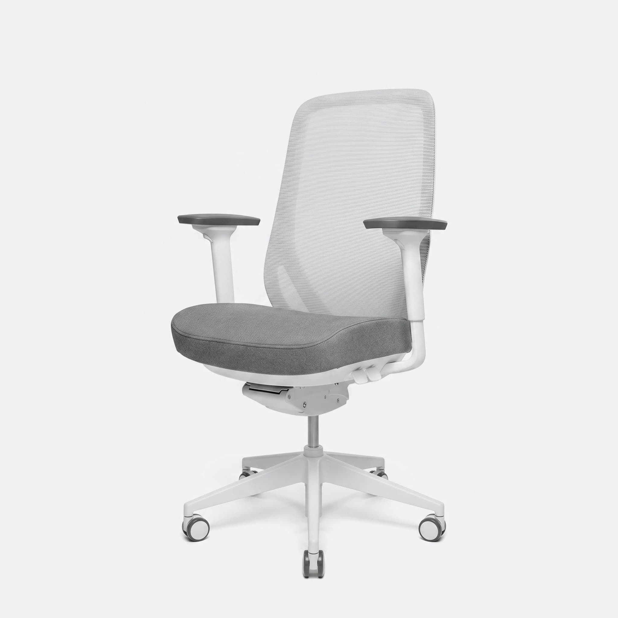 Ergonomische bureaustoel 'Ava' — Zonder hoofdsteun · Wit
