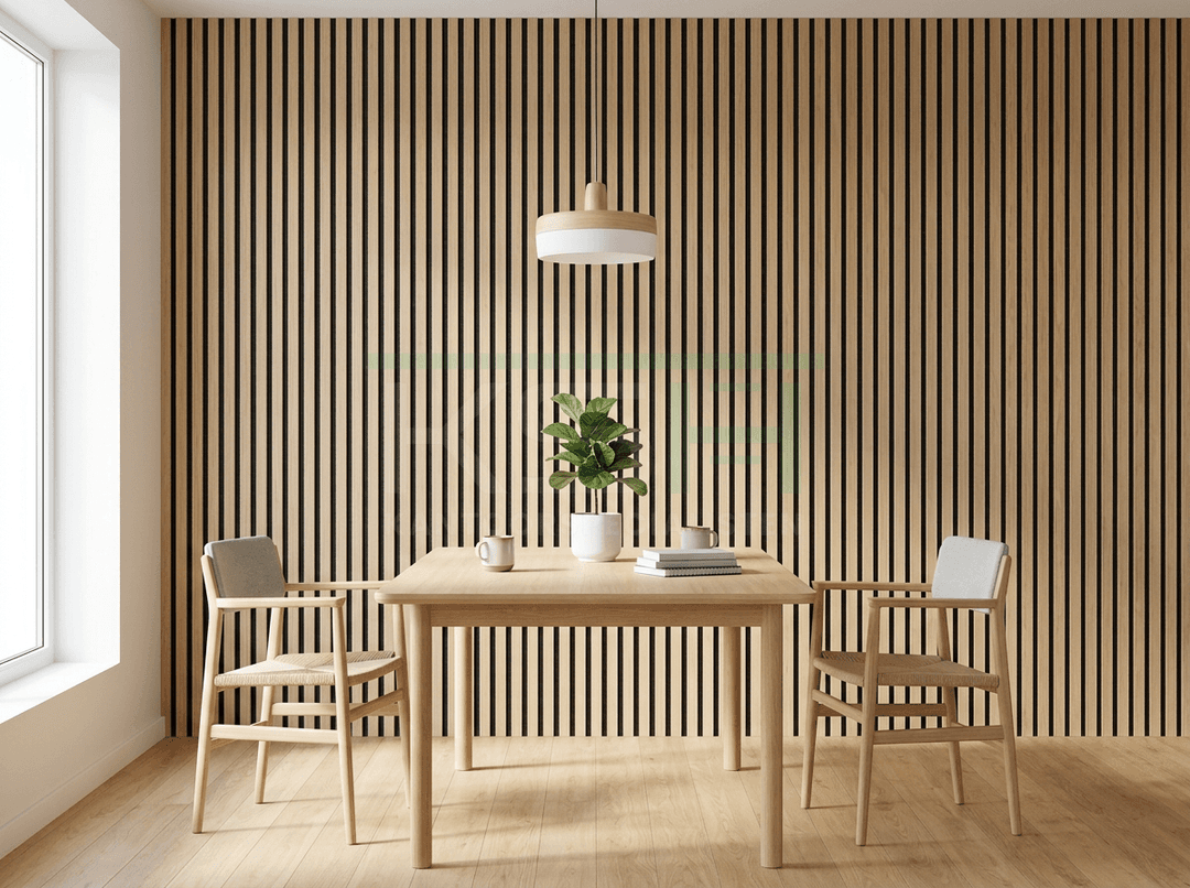 Akupanel Akoestisch Wandpaneel – Eiken – 260x30 cm